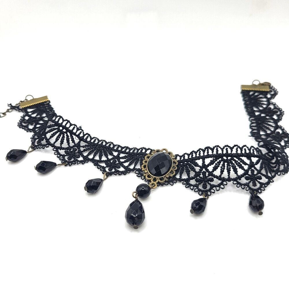 New Without Tags Gothic Choker Collar Lace 14.25in